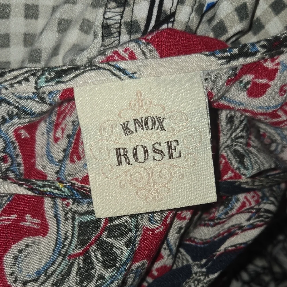 Knox Rose Red and Blue Patterned Dress - Picture 4 of 7